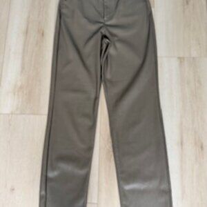 EXPRESS Tan Faux Leather Pants 8R